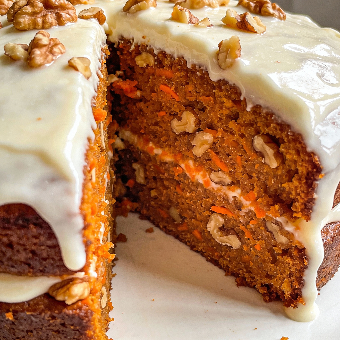 Gâteau Carotte & Noix